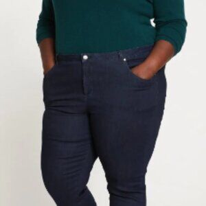 Universal Standard Seine Mid Rise Skinny Jeans - 27 in Dark Indigo